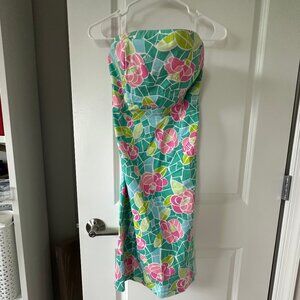 White Label * Vintage * Lilly Pulitzer Strapless Dress. Size 2
